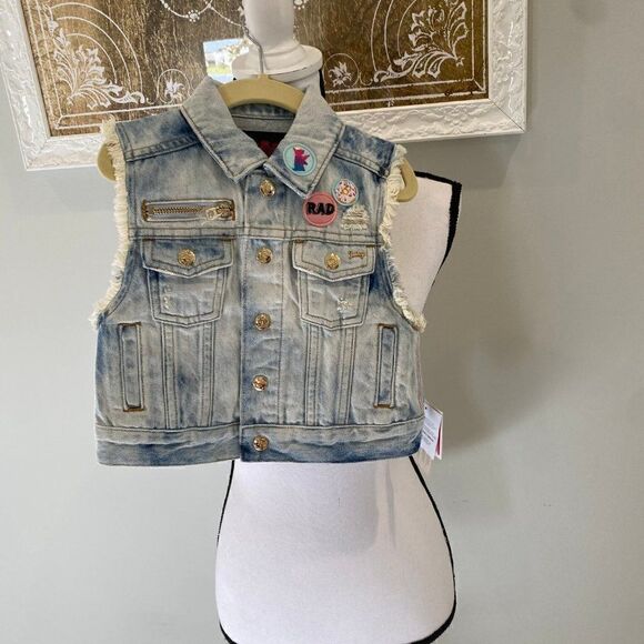 Juicy Couture NWT Denim Tie Dye Vest - Picture 2 of 11